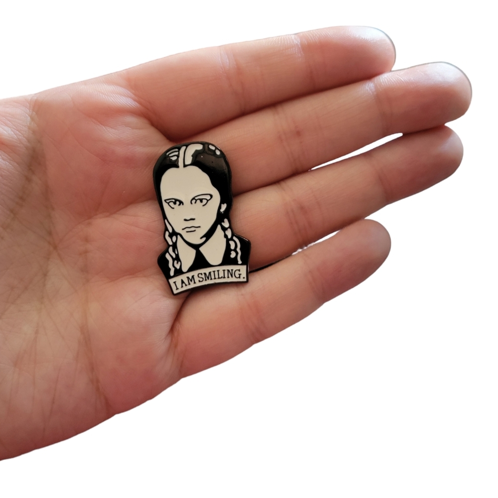 Wednesday Addams enamel pin